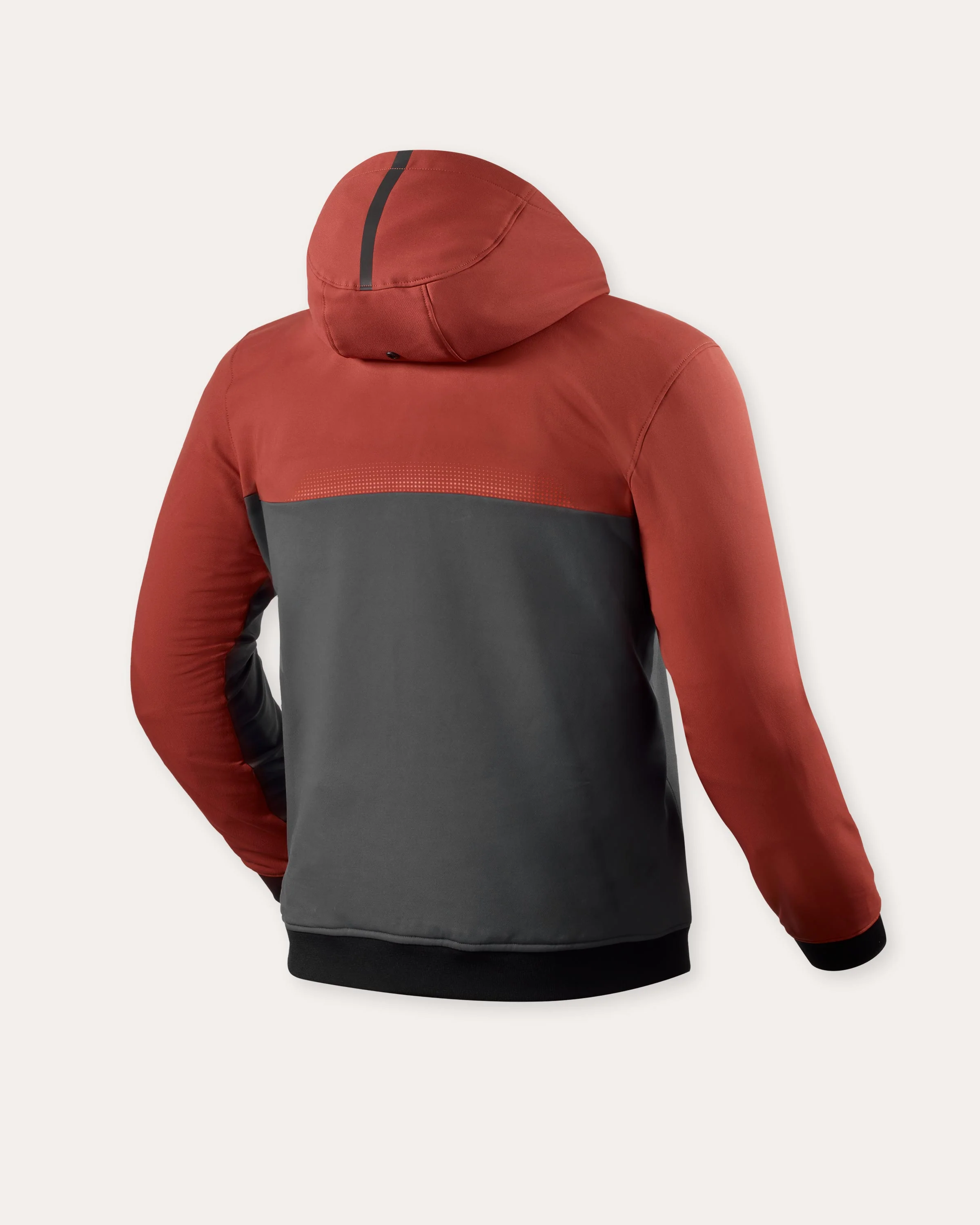 Hoodie Parabolica 2 | Burgundy Red-Grey - Image 2