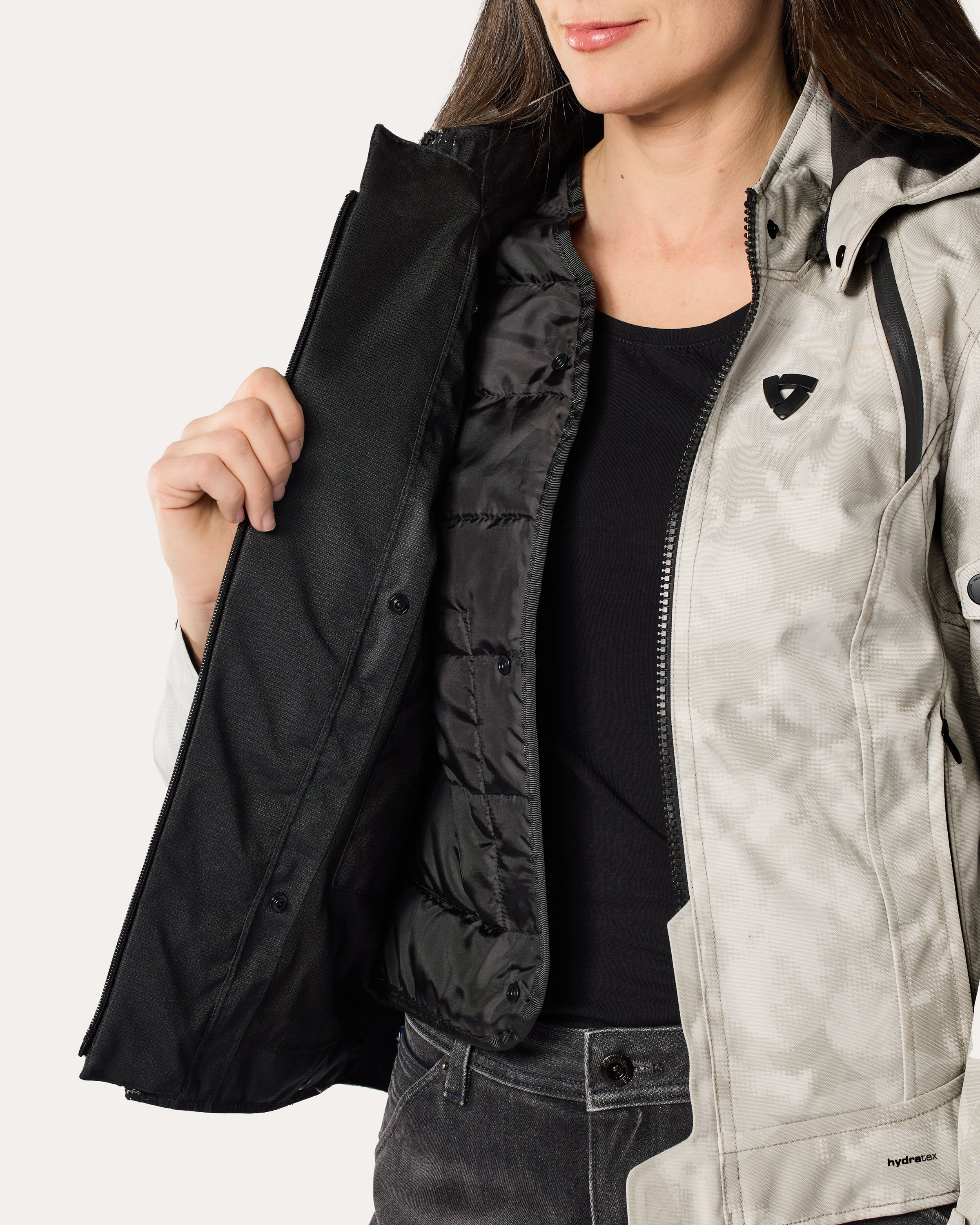 Jacket Flare 3 H2O Ladies | Camo Grey-White - Image 15