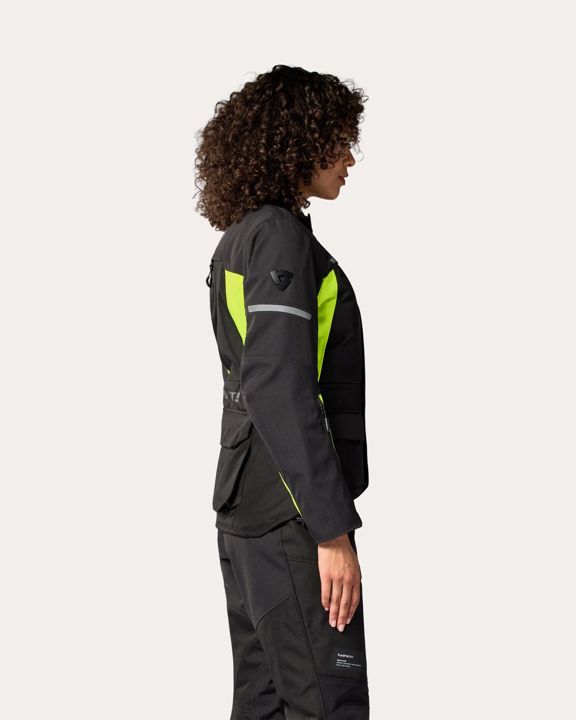 Jacket Outback 5 H2O Ladies | Black-Neon Yellow - Image 5