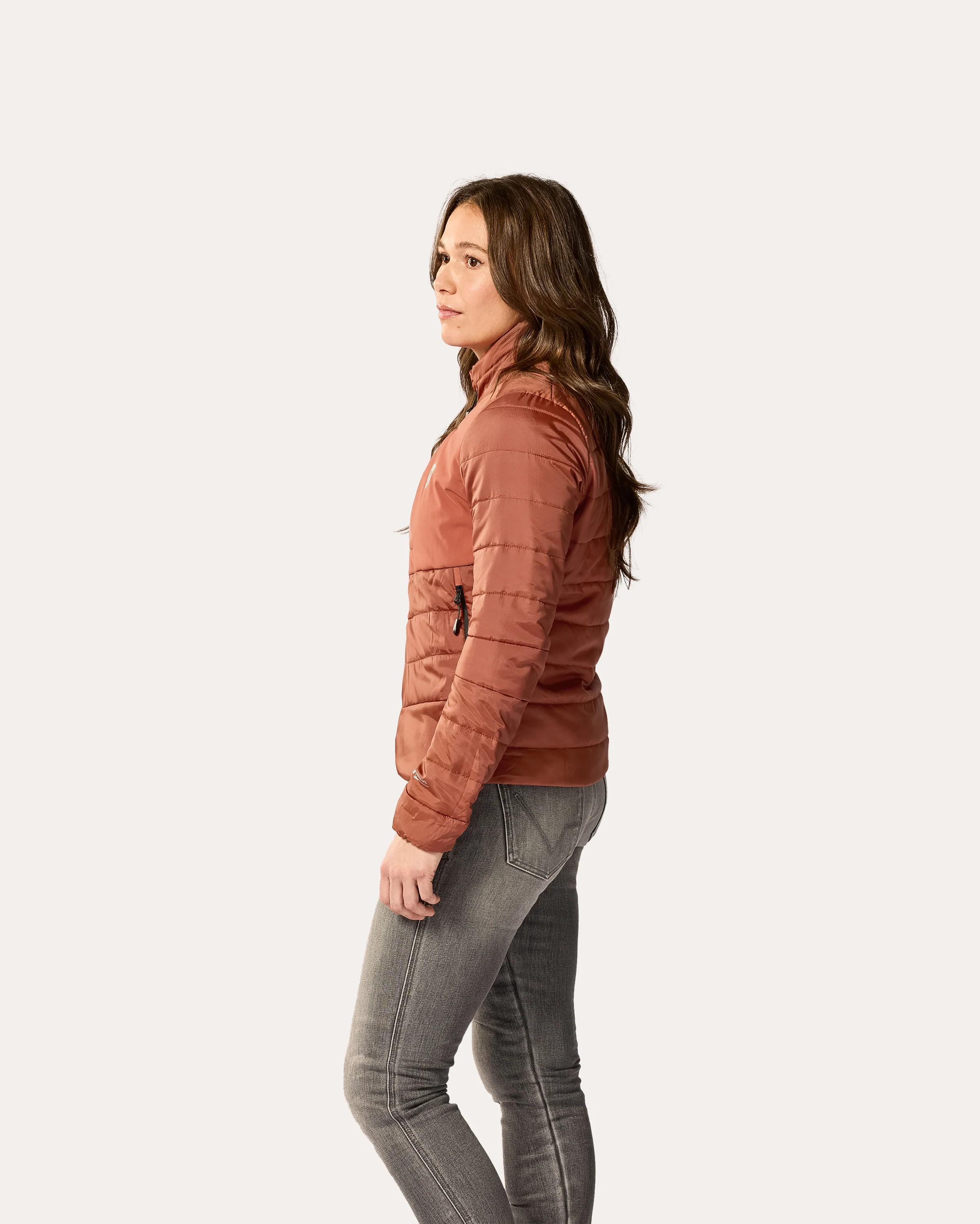 Jacket Solar 3 Ladies | Burgundy Red - Image 3