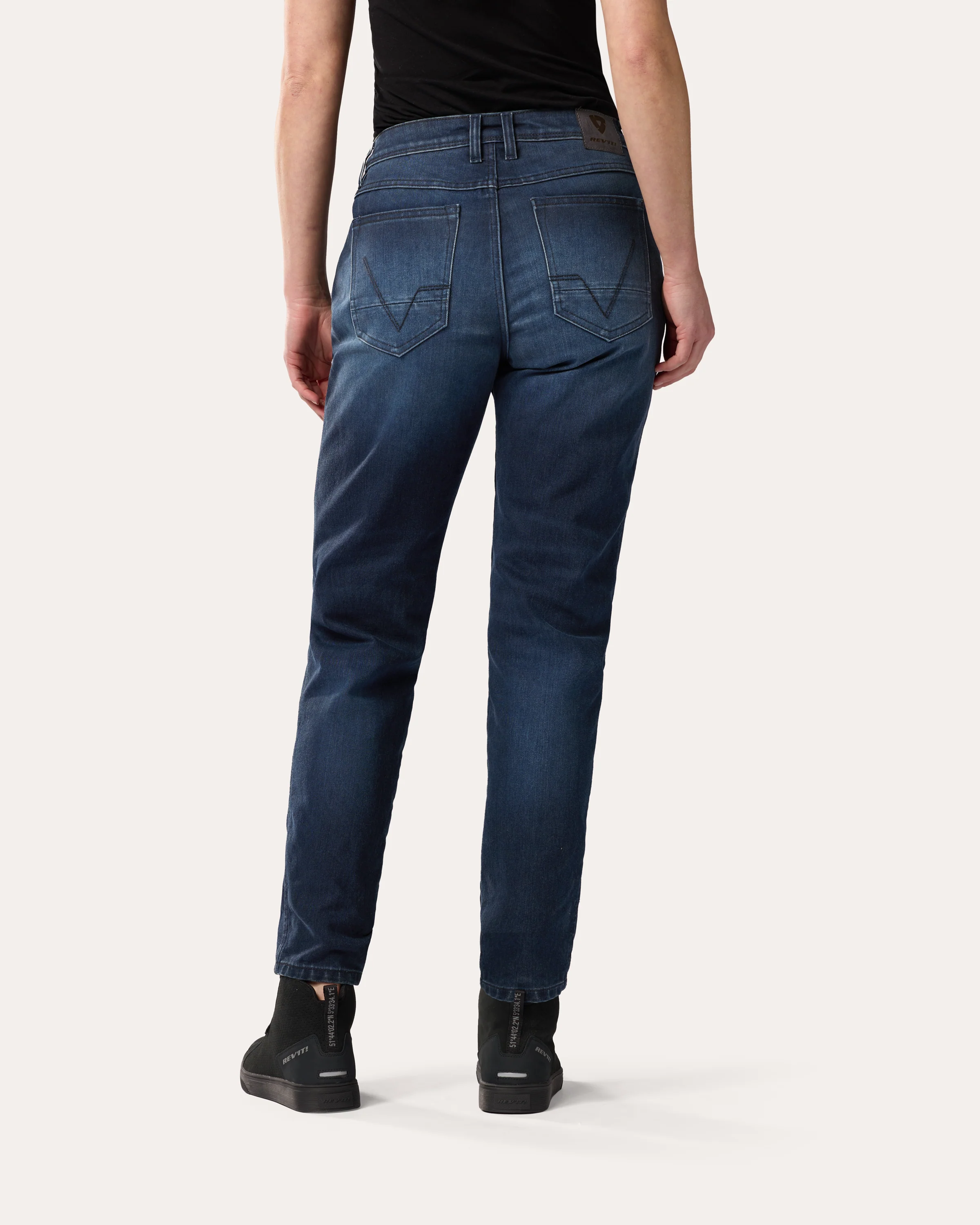 Jeans Harper Tapered Ladies | Dark Blue Used - Image 4