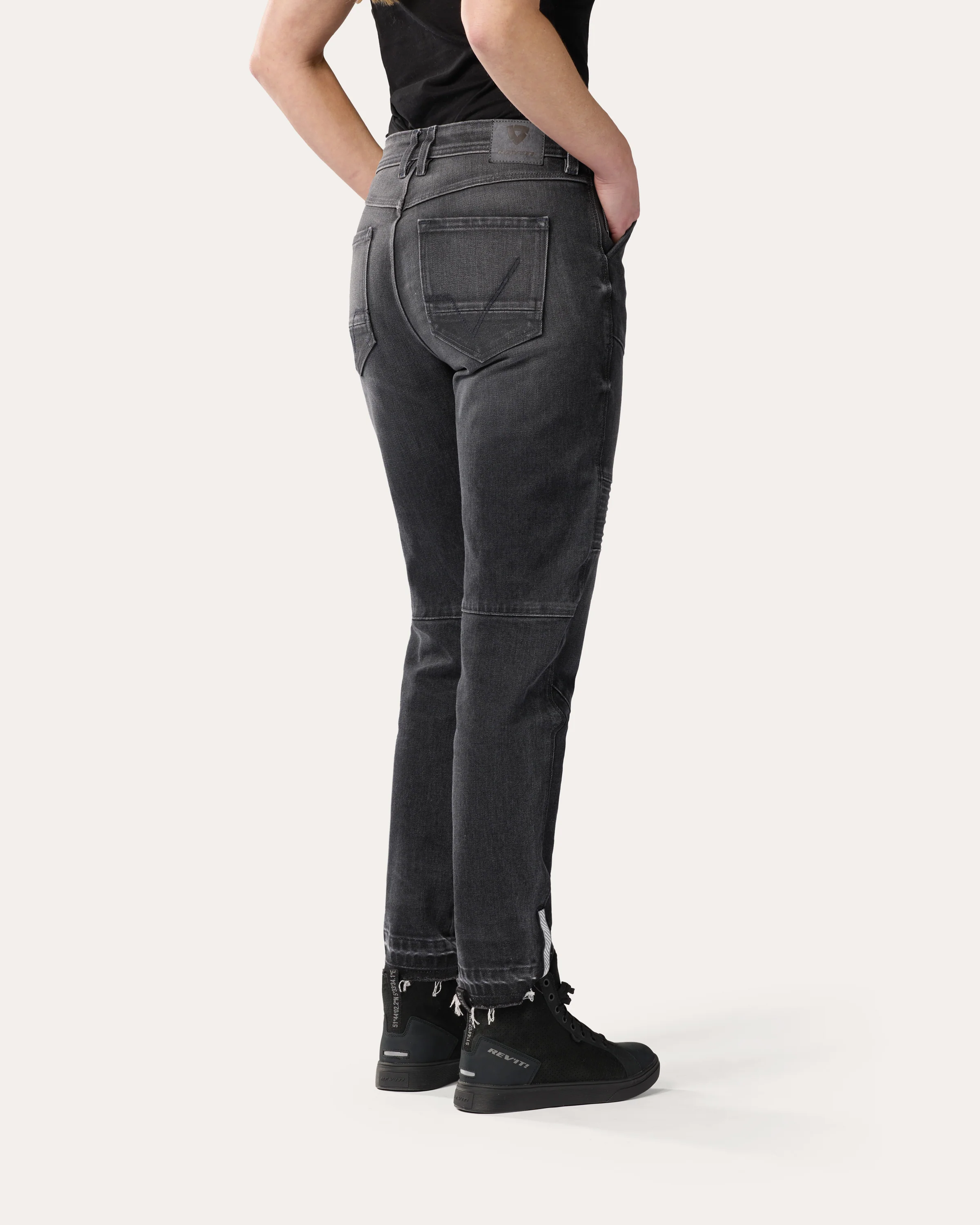 Jeans Moto 2 Slim Ladies | Dark Black Stone - Image 4