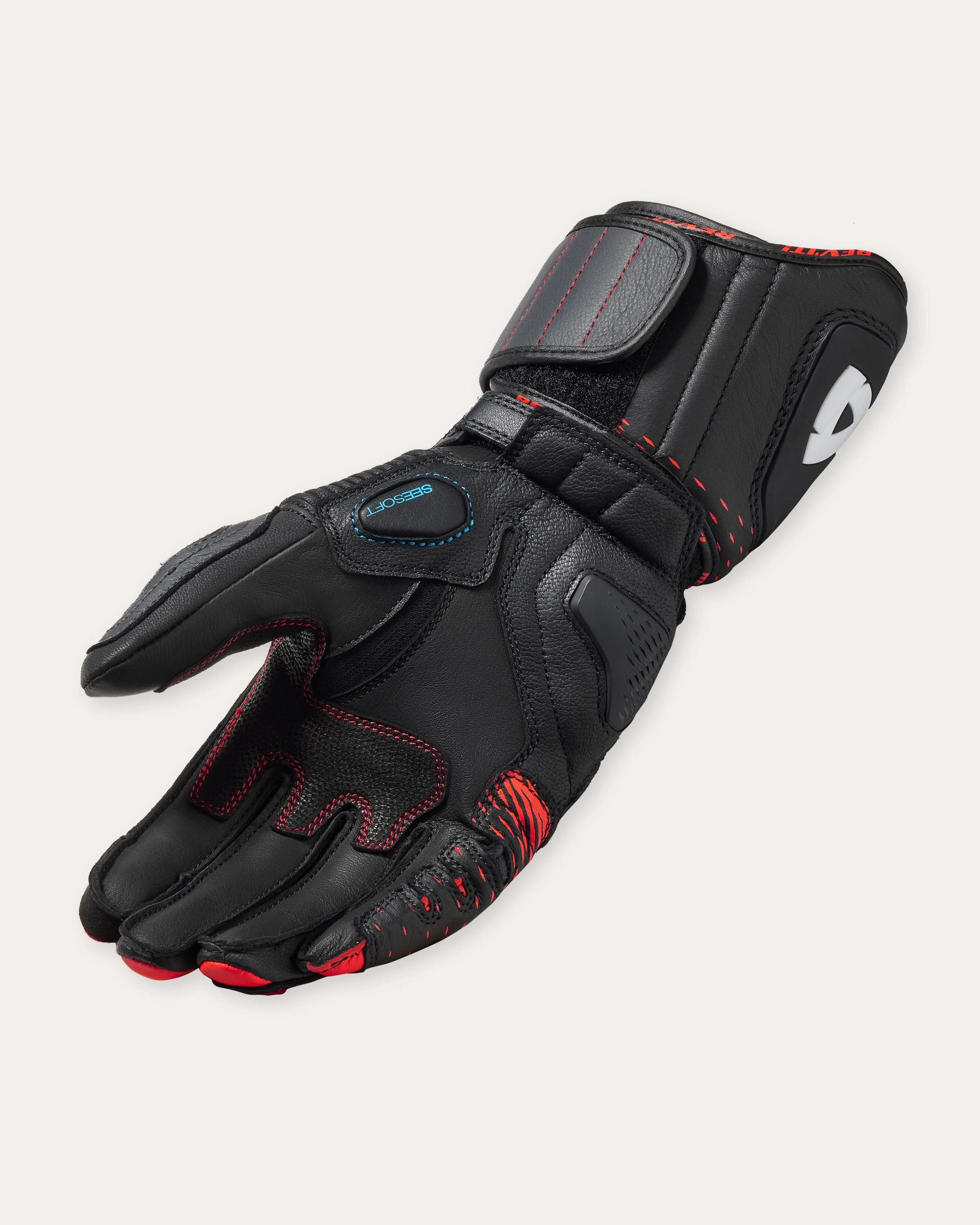 Gloves Control | Black-Neon Red - Image 2