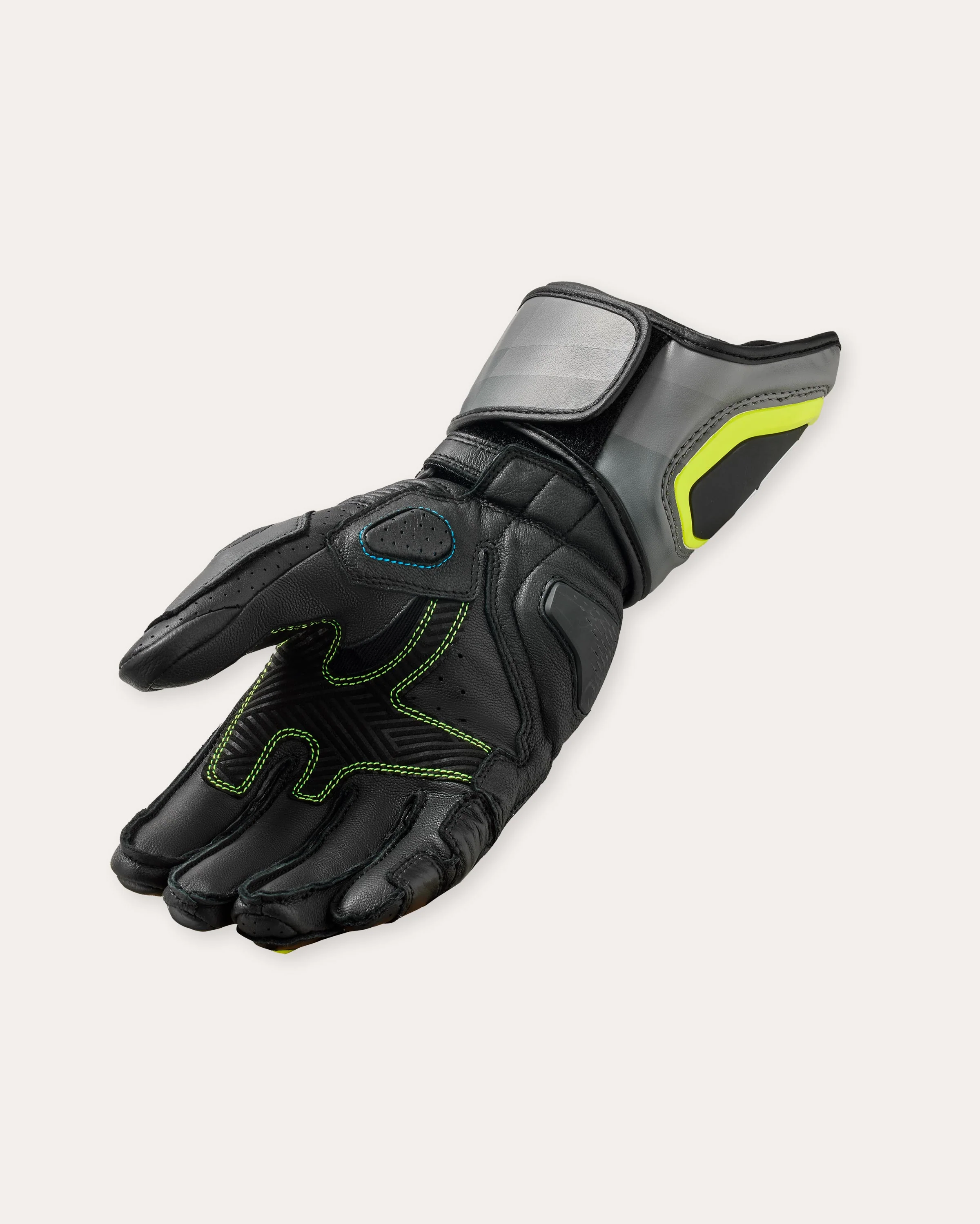 Gloves Quantum 3 | Grey-Neon Yellow - Image 2