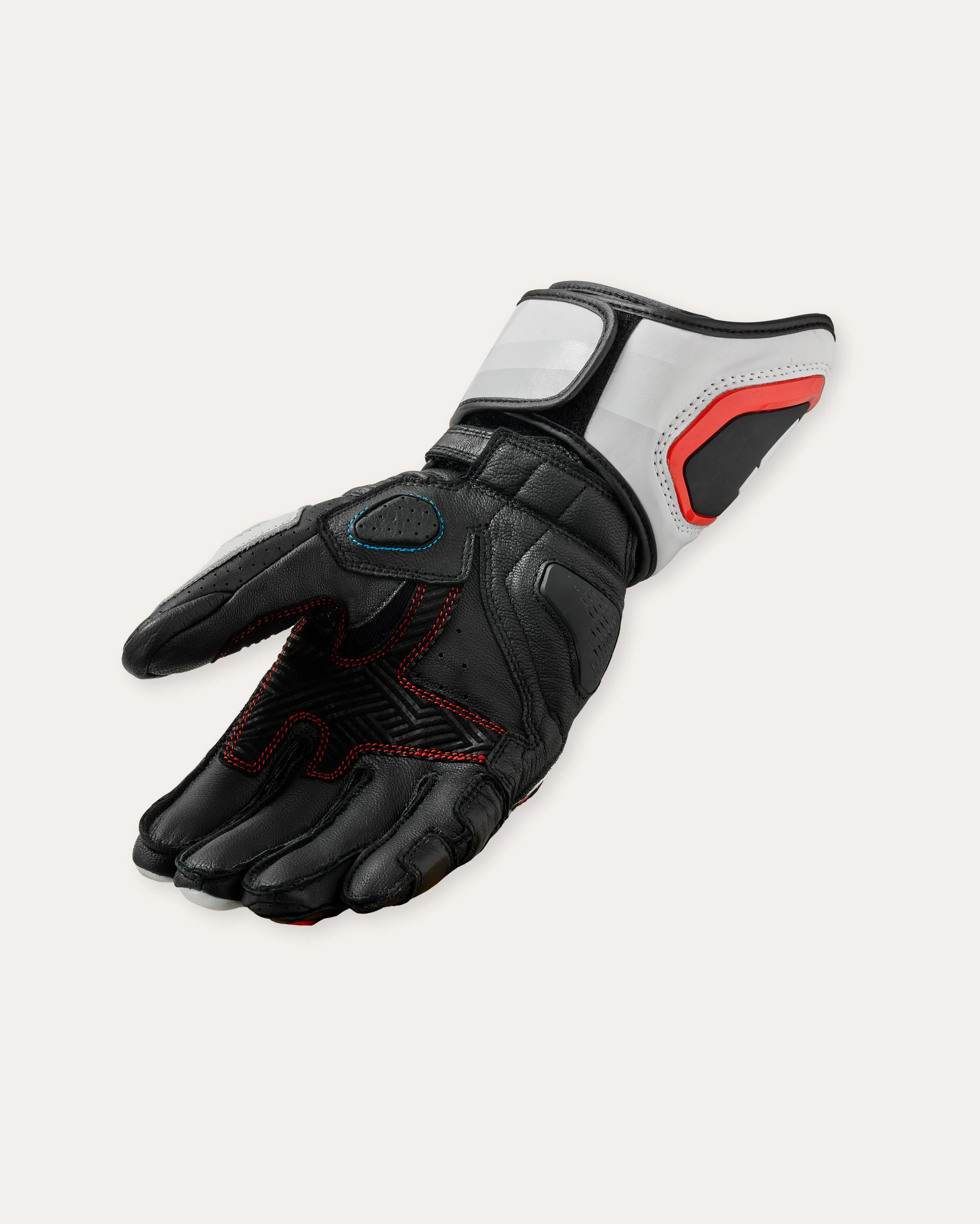 Gloves Quantum 3 | White-Neon Red - Image 2