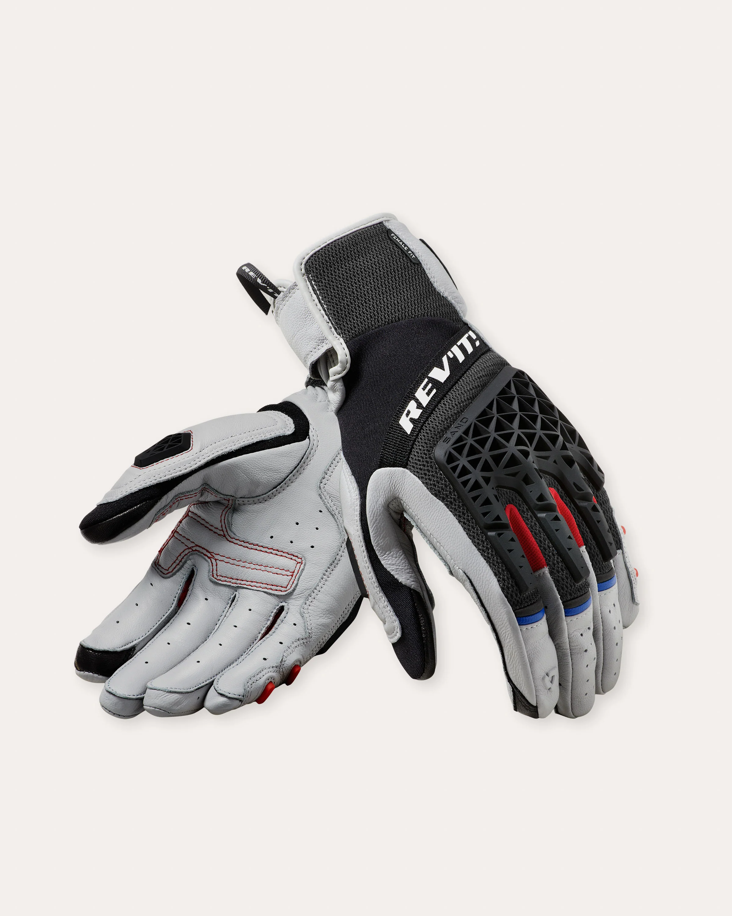 Gloves Sand 4 Ladies | Light Grey-Black